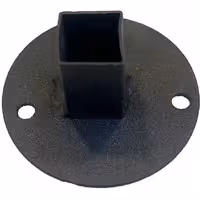 پایه نصب پروفیل 25 به دیوار مشکی کد 1306