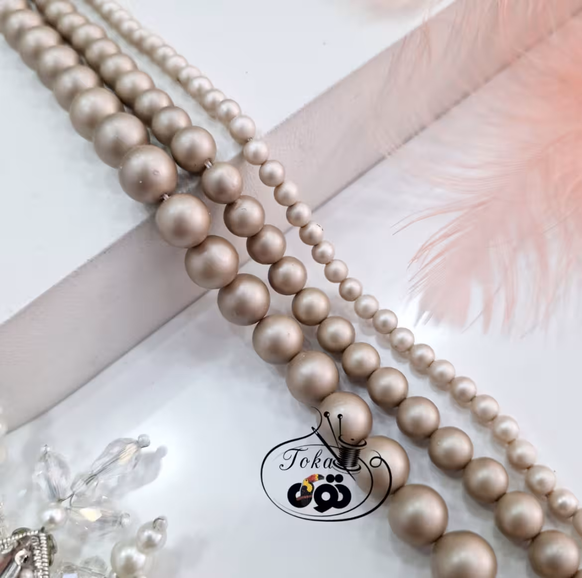 مروارید شل کرمی تیره مات