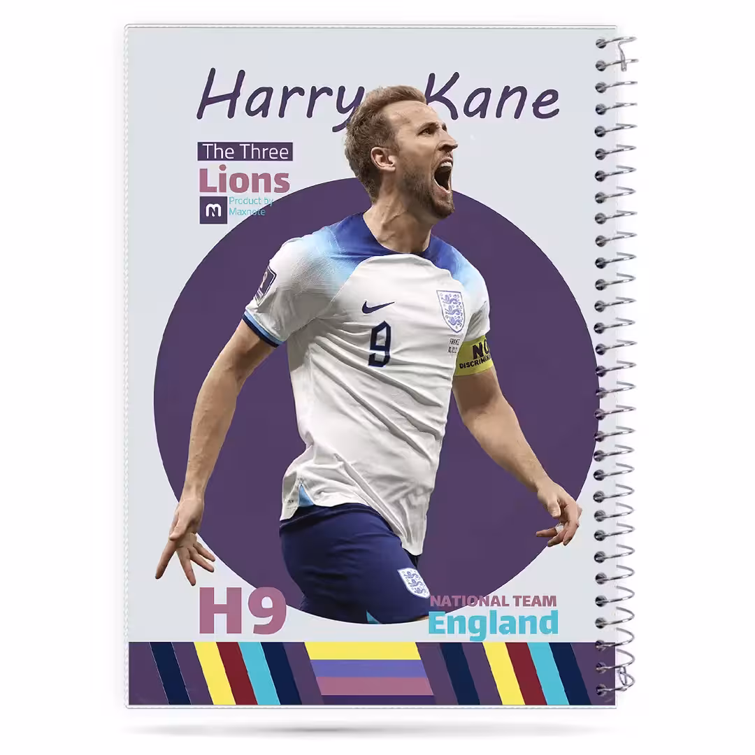 دفتر 60 برگ سیمی طلقی (فوتبالی) کد 9682.طرح 5