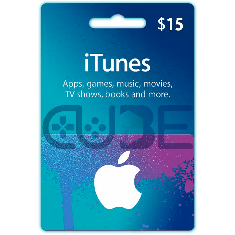 خرید گیفت کارت 15 دلاری آیتونز