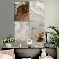 تابلو شاسی 4 تکه طرح دکوری مدرن رزین کد 80686