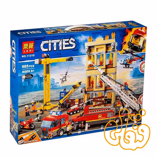 ساختنی لگو تریلی نردبان دار آتش نشانی 11216