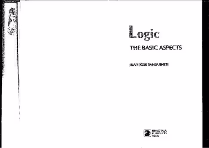 خرید و دانلود نسخه کامل کتاب Logic. The basic aspects
