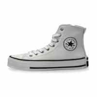 کتونی زنانه مدل الستار ساقدار رنگ سفید