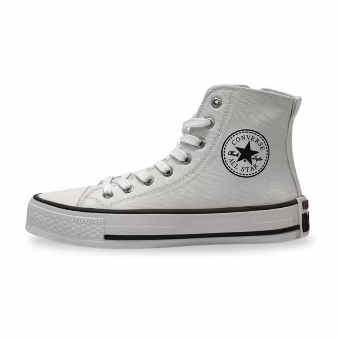 کتونی زنانه مدل الستار ساقدار رنگ سفید