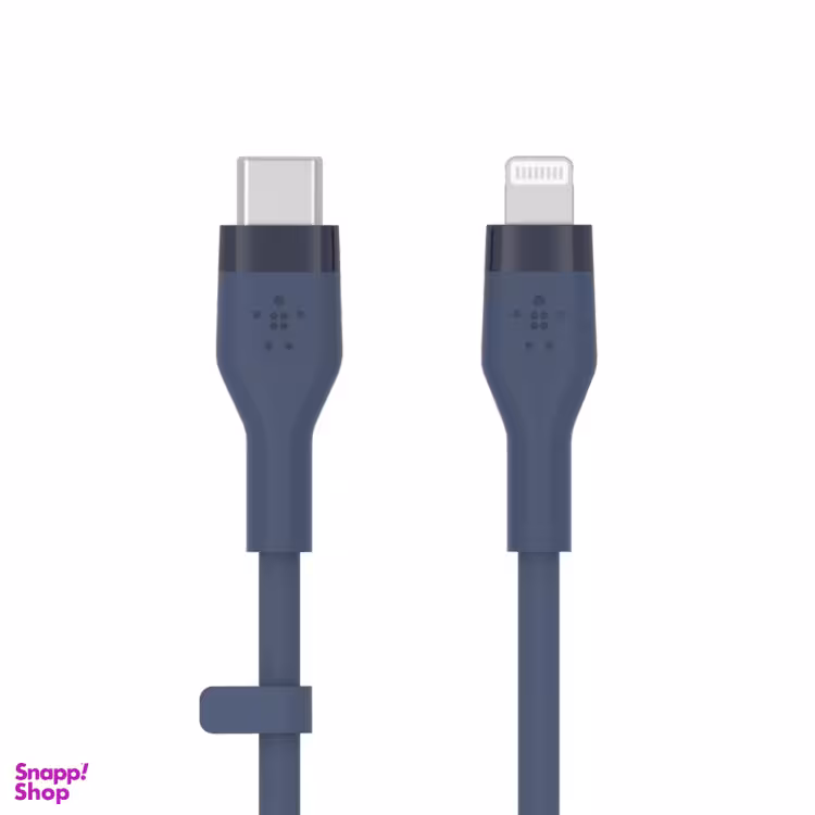 کابل شارژ سریع USB-C به لایتنینگ بلکین مدل CAA009bt1MBL طول 1 متر