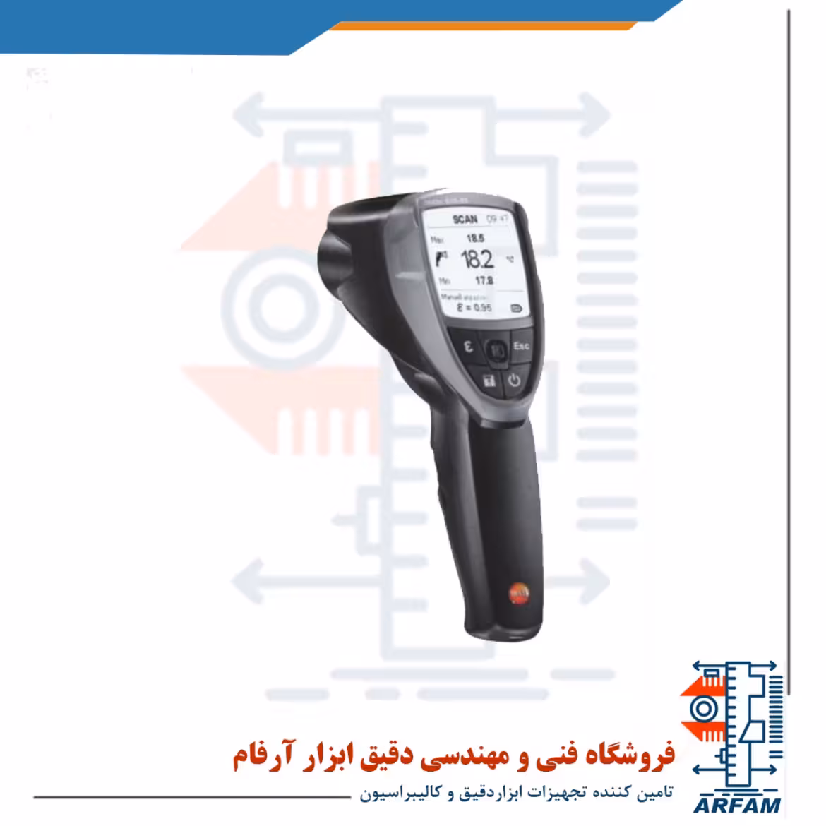 دماسنج غیر تماسی 600 درجه نسبت 50 به 1 تستو TESTO 835-T1