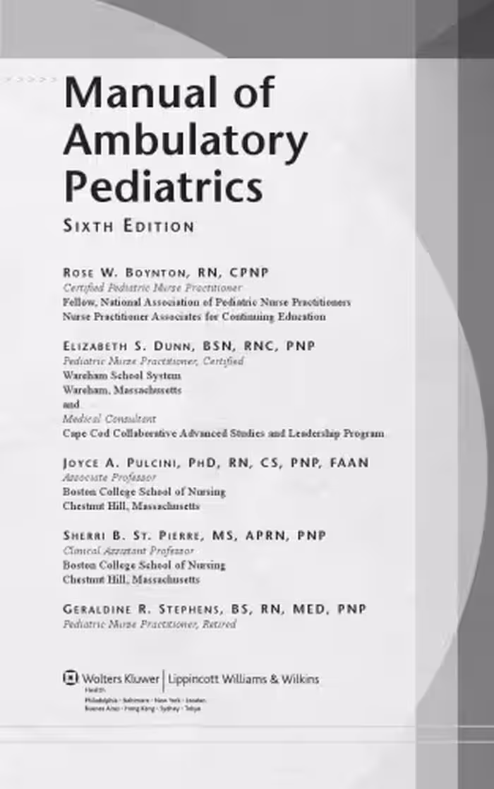 خرید و دانلود نسخه کامل کتاب Manual of Ambulatory Pediatrics