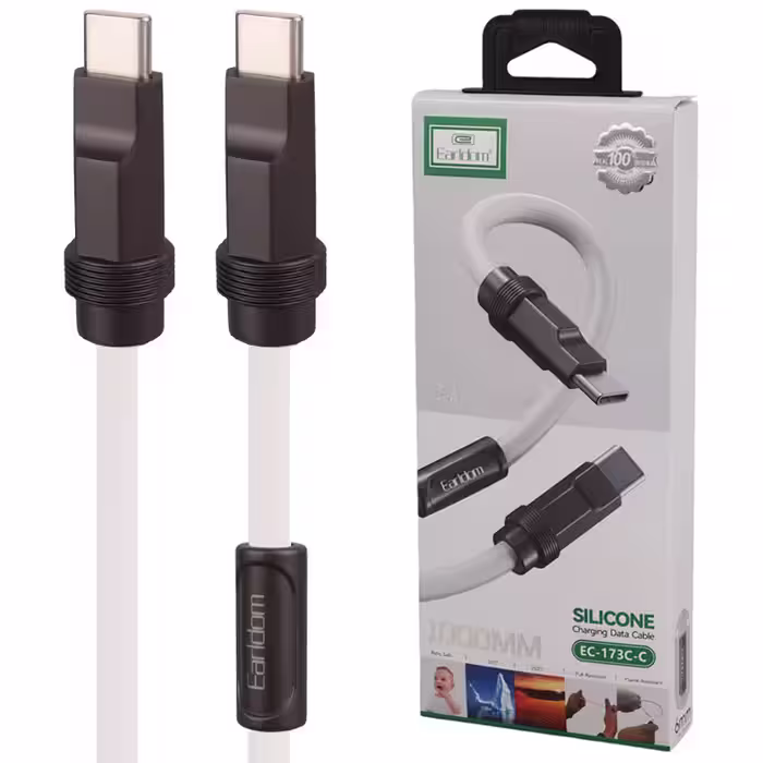 کابل تبدیل فست شارژ Earldom EC-173C-C Type-C To Type-C 3A 1m