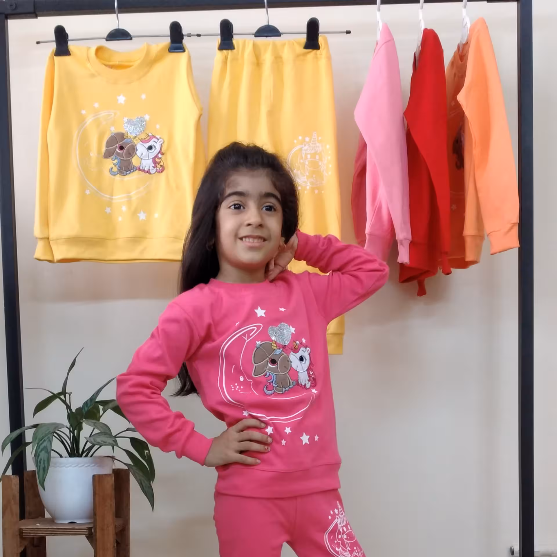 بلوز شلوار دخترانه اسب تک شاخ