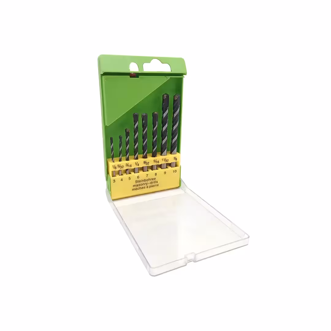 جعبه مته الماسه شیار دوبل 8 عددی 3 تا 10 میلی متر ولف WOLF