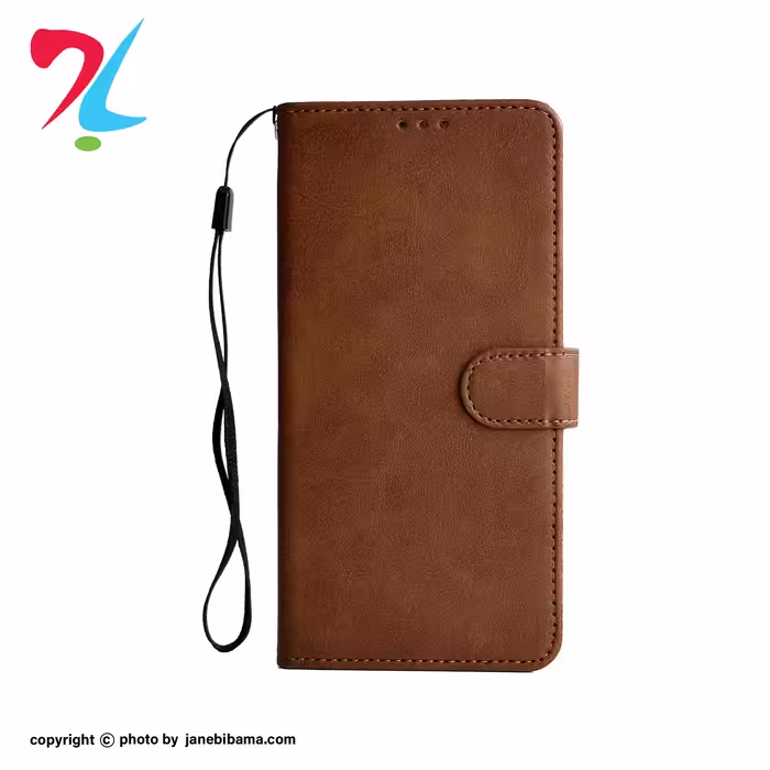 کیف کلاسوری شیائومی note 14 pro مدل مگنتی با محافظ لنز-قهوه ای