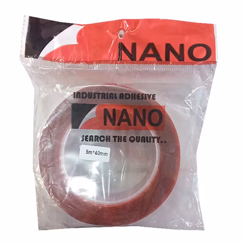 چسب دوطرفه نانو مدل ژله ای شفاف عرض 4 سانتی متر کدM10690