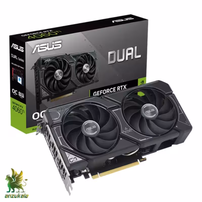 کارت گرافیک ایسوس مدل Dual RTX 4060 OC Edition 8G GDDR6 حافظه 8 گیگابایت
