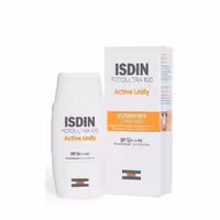 کرم ضد آفتاب صورت، حاوی SPF50 و فاکتورهای فعال یونیفای، برند ایزدین (ISDIN)، مدل ACTIVE UNIFY، حجم 50 میل