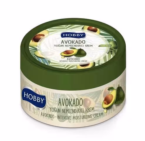 کرم مرطوب کننده دست و صورت هوبی HOBBYحاوی عصاره آووکادو حجم 250 میل
