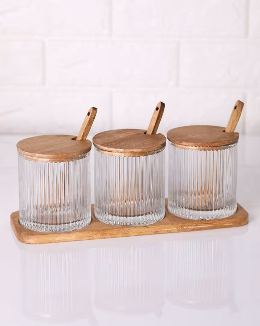 جا ادویه شیشه ای ( 10368 )