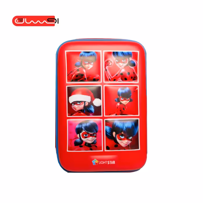 جامدادی کتابی بزرگ LIGHT STAR مدل دختر کفشدوزکی کد 9 – 801