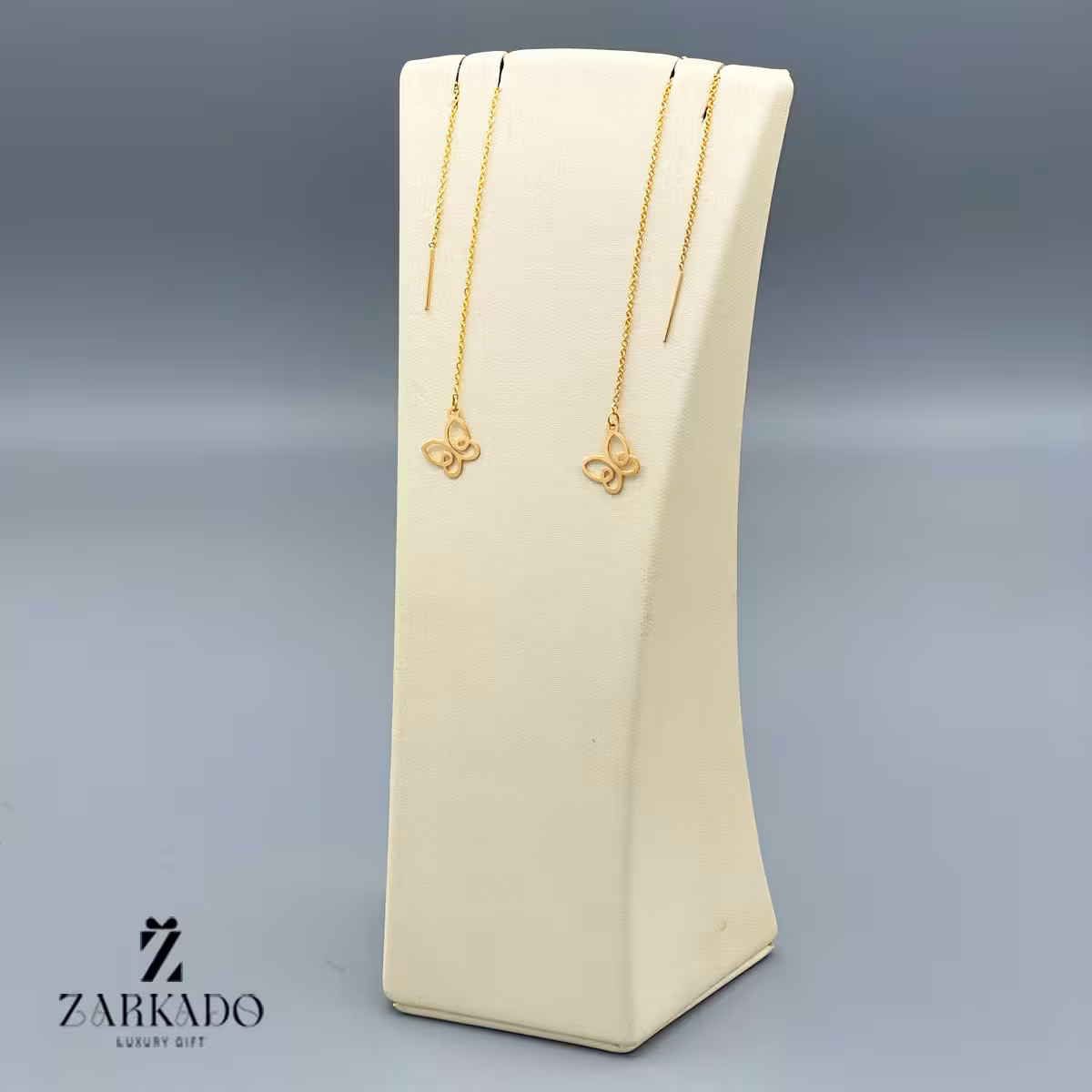 گوشواره بخیه ای طرح پروانه فانتزی کد E120