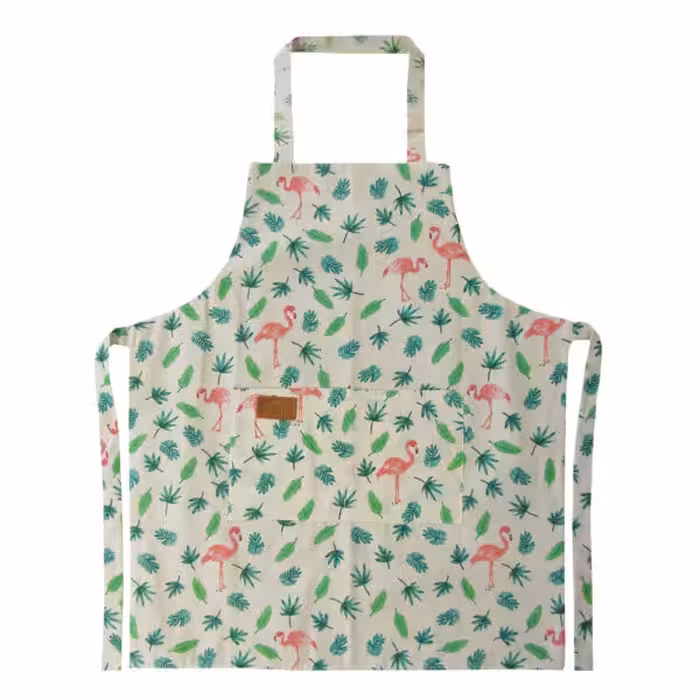 آراشید پیشبند طرح فلامینگو صورتی