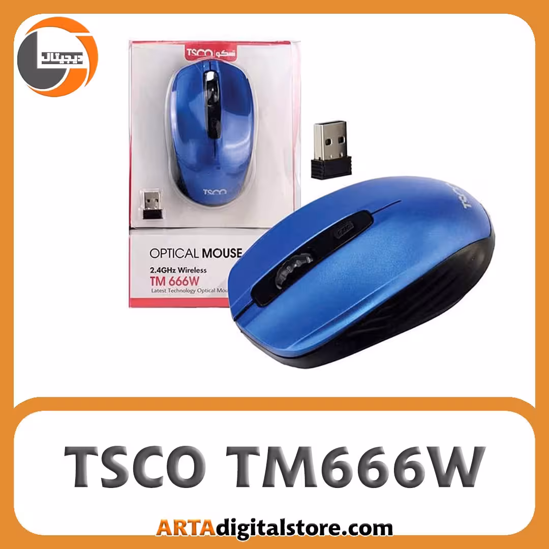 ماوس تسکو TSCO TM666W Blue آبی