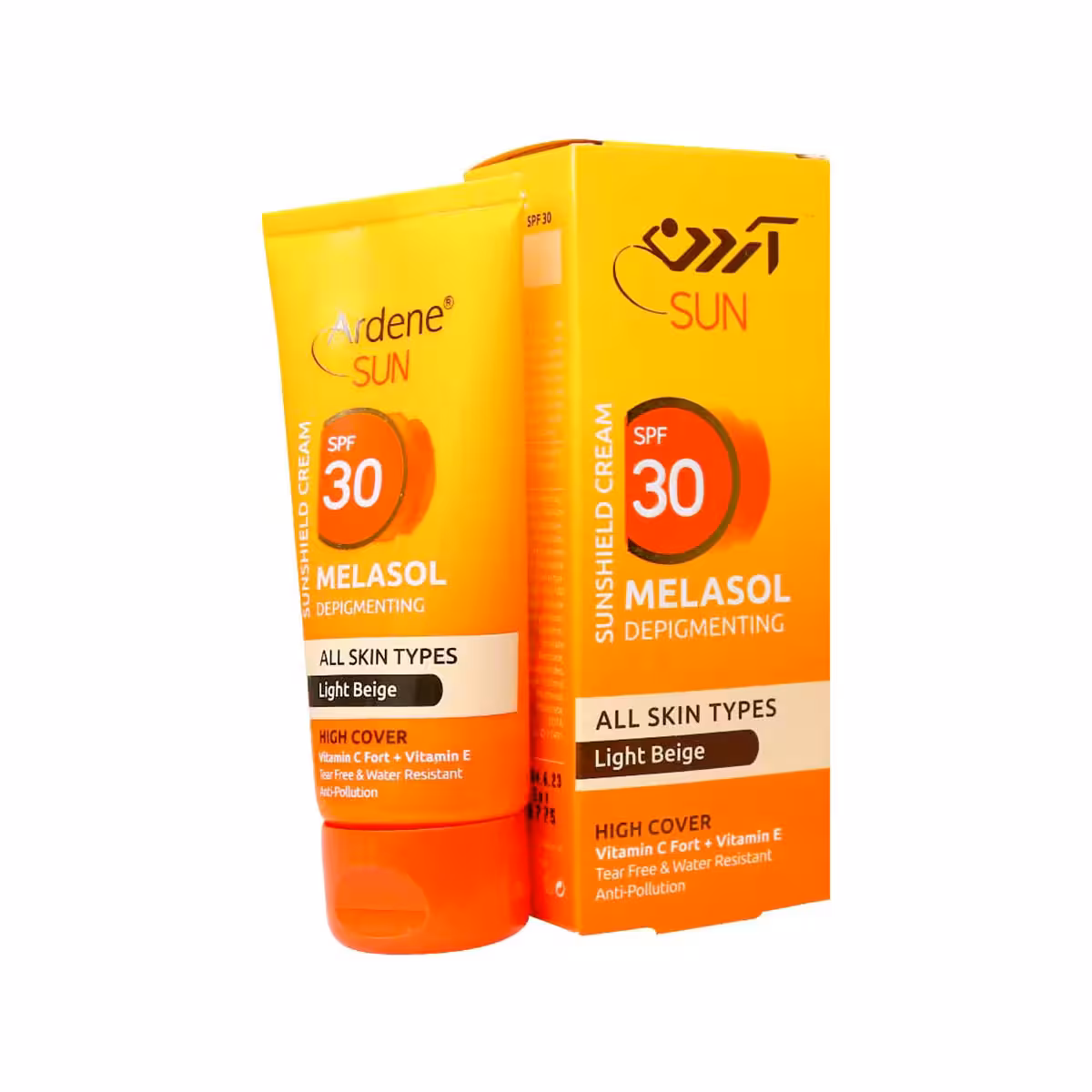 کرم ضد آفتاب SPF30 ملاسول مناسب انواع پوست حجم 50 گرم آردن