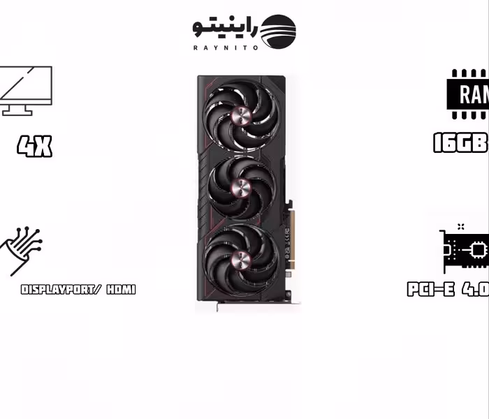 کارت گرافیک Sapphire PULSE Radeon RX 9070 XT AMD 16 GB GDDR6 با ظرفیت 16 گیگابایت