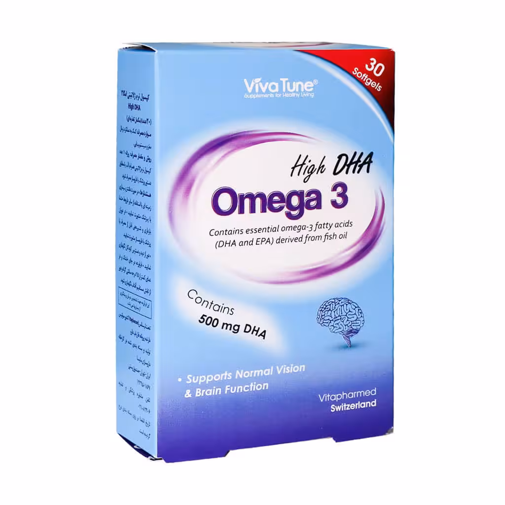 کپسول امگا 3 دی اچ ای بالا ویواتیون 30 عدد | Viva Tune Omega 3 High DHA