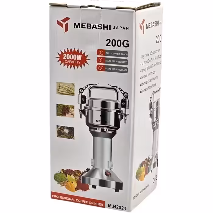 آسیاب صنعتی مباشی 200 گرم موتور سنگین 2000وات