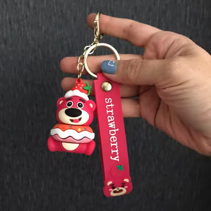 جاکلیدی سیلیکونی طرح خرس همبرگری