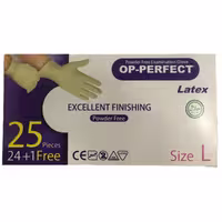 دستکش لاتکس OP-PERFECT سایز لارج 25 عددی