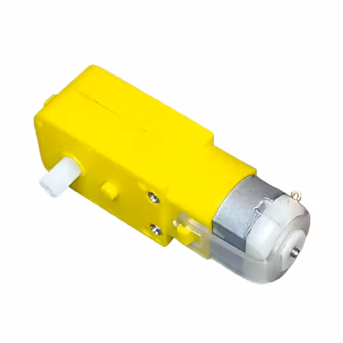 آرمیچر گیربکس پلاستیکی زرد تک شفت مدل 1A120 80 RPM
