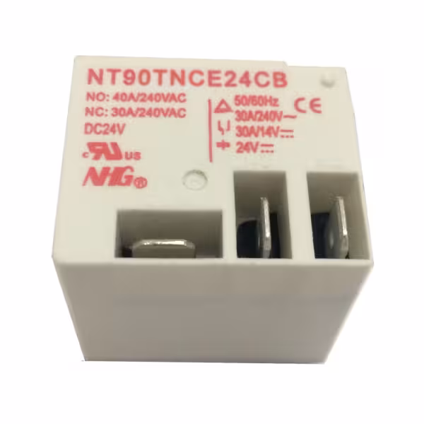 رله کولری 24 ولت 30 آمپر NT90TNCE24CB برند NHG 5 پایه