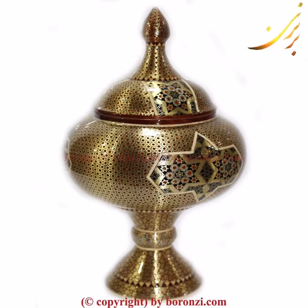 شکلات خوری مسی خاتم کاری اعلا 616