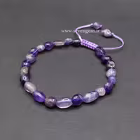 دستبند سنگ آمیتیست ناگتی (کدA40)