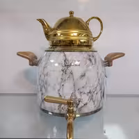 کتری قوری نزاز مدل سنگی کد 3024 سفید