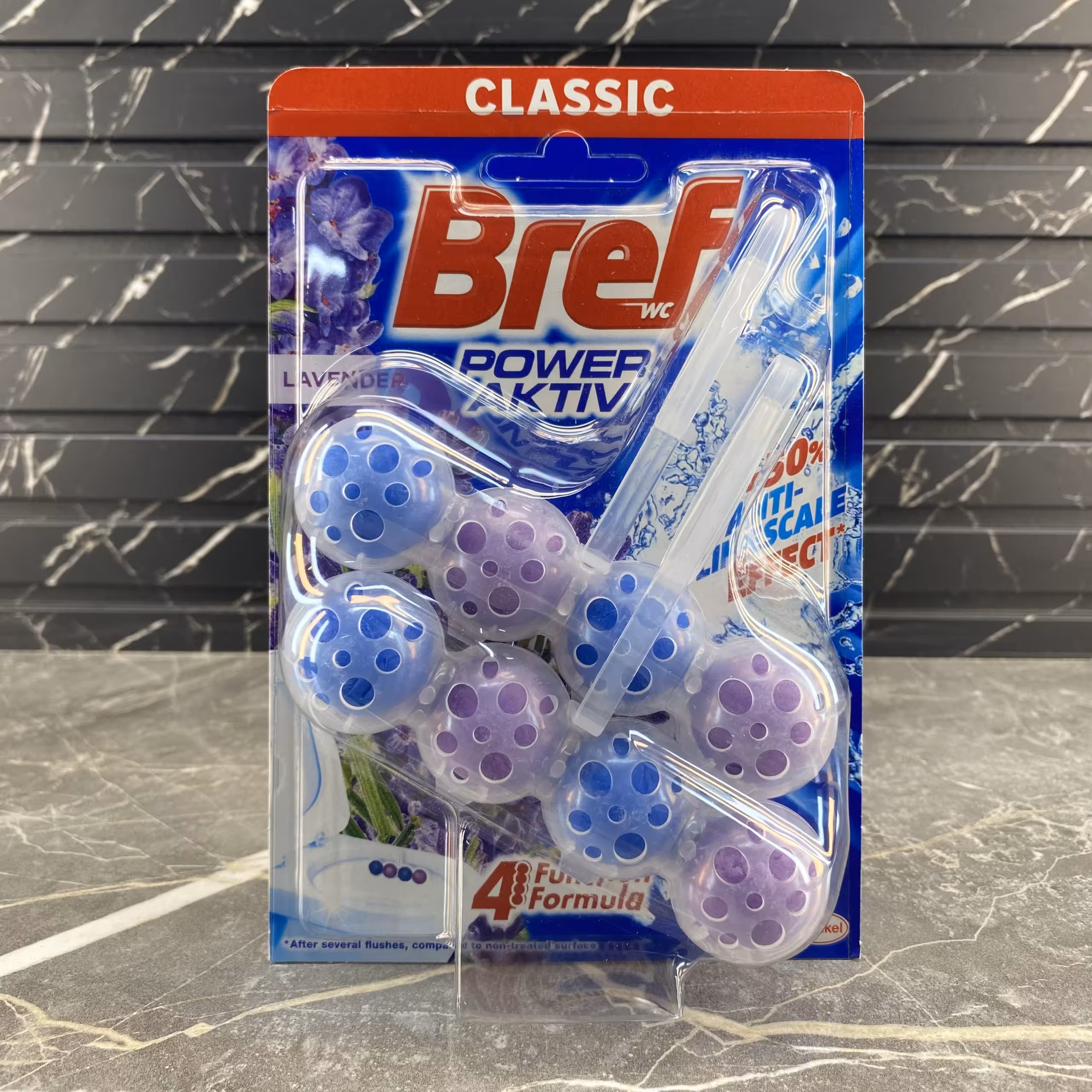 خوشبو کننده و ضدعفونی کننده توالت فرنگی برف Bref با رایحه اسطوخودوس 8 عددی