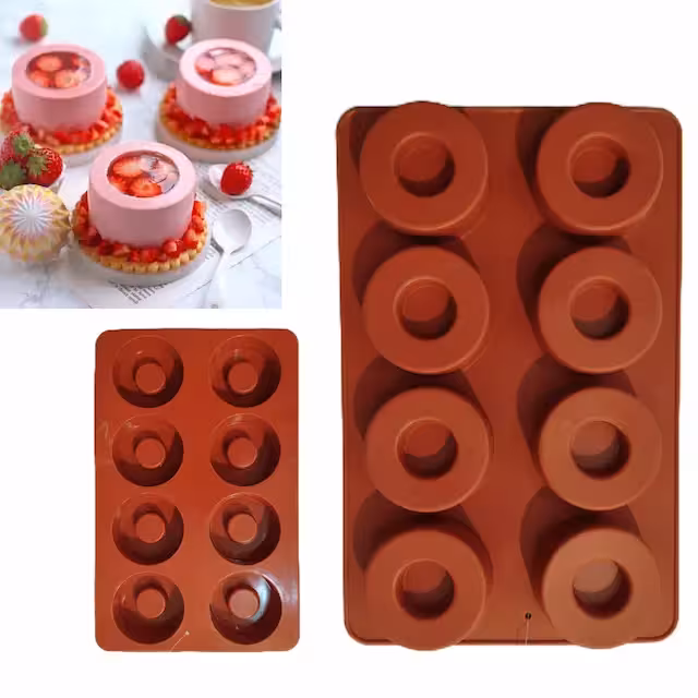 قالب سیلیکون گرد ساوارین کوتاه