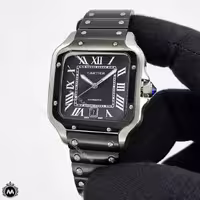 ساعت  مچی مردانه کارتیه سانتوس مشکی اتوماتیک Cartier Santos 32429