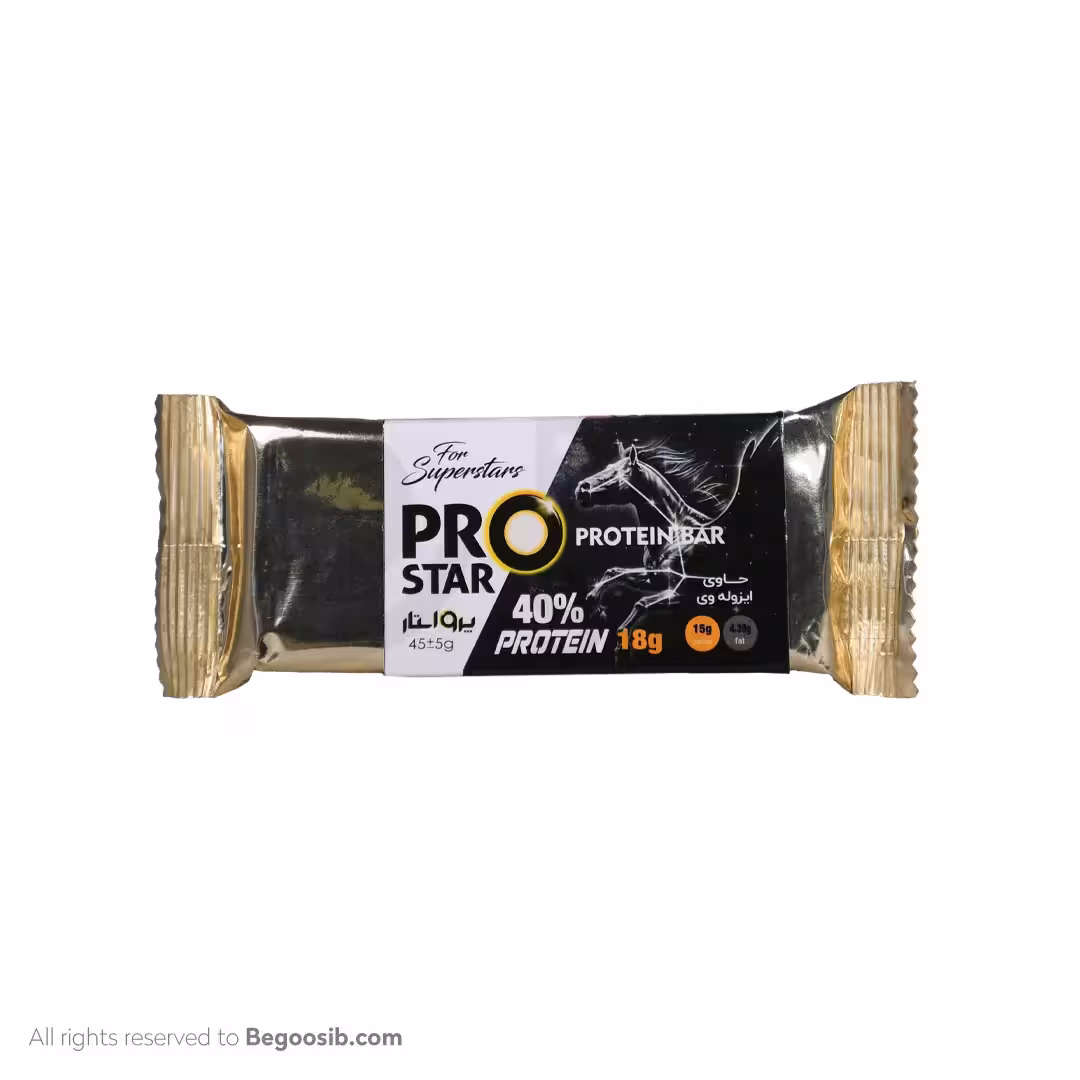 پروتئین بار 40 درصد پروتئین پرواستار 45 گرمی