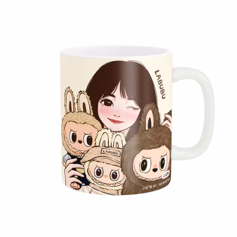 ماگ پاد آفرین مدل فانتزی طرح عروسک لبوبو Labubu ترند کد p10660