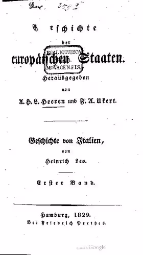 خرید و دانلود نسخه کامل کتاب Geschichte der italienischen Staaten / Vom Jahre 568 bis 1125