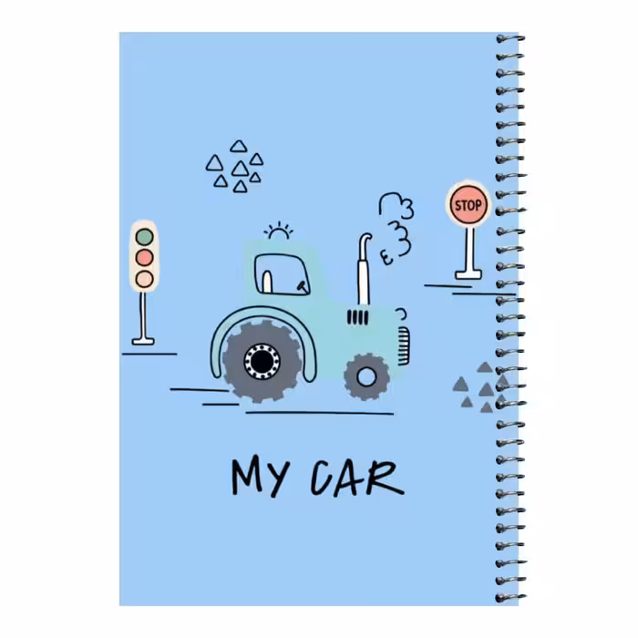 دفتر مشق 80 برگ اس جی مدل تراکتور