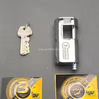 قفل کتابی کهن سایز 85 مدل بیضی کلید دوشیار