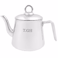 قوری قیطاسی مدل هرمی 1.5 لیتری براق دسته استیل 1086