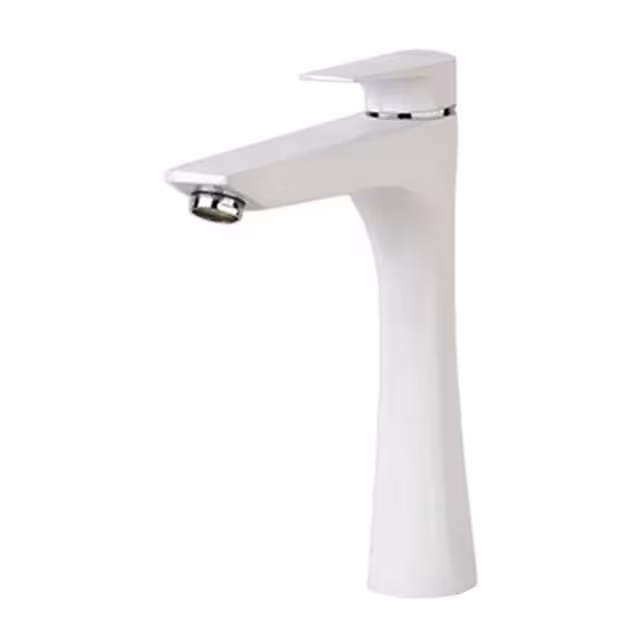 شیر روشویی راسان پایه بلند مدل آتیس سفید