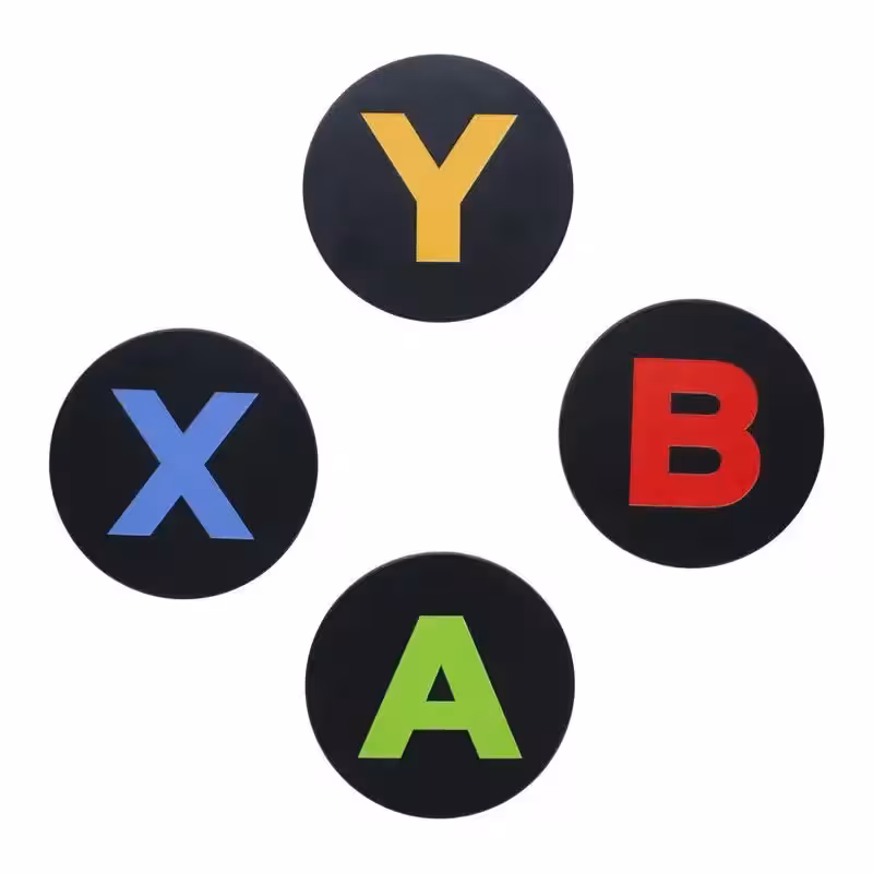 ست چهار عددی کاستر فلز ی طرح ایکس باکس