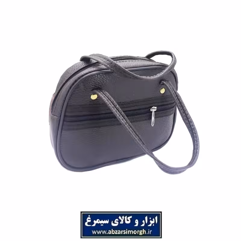 کیف دسته دار 2 زیپ سایز متوسط کربلایی HKF-006