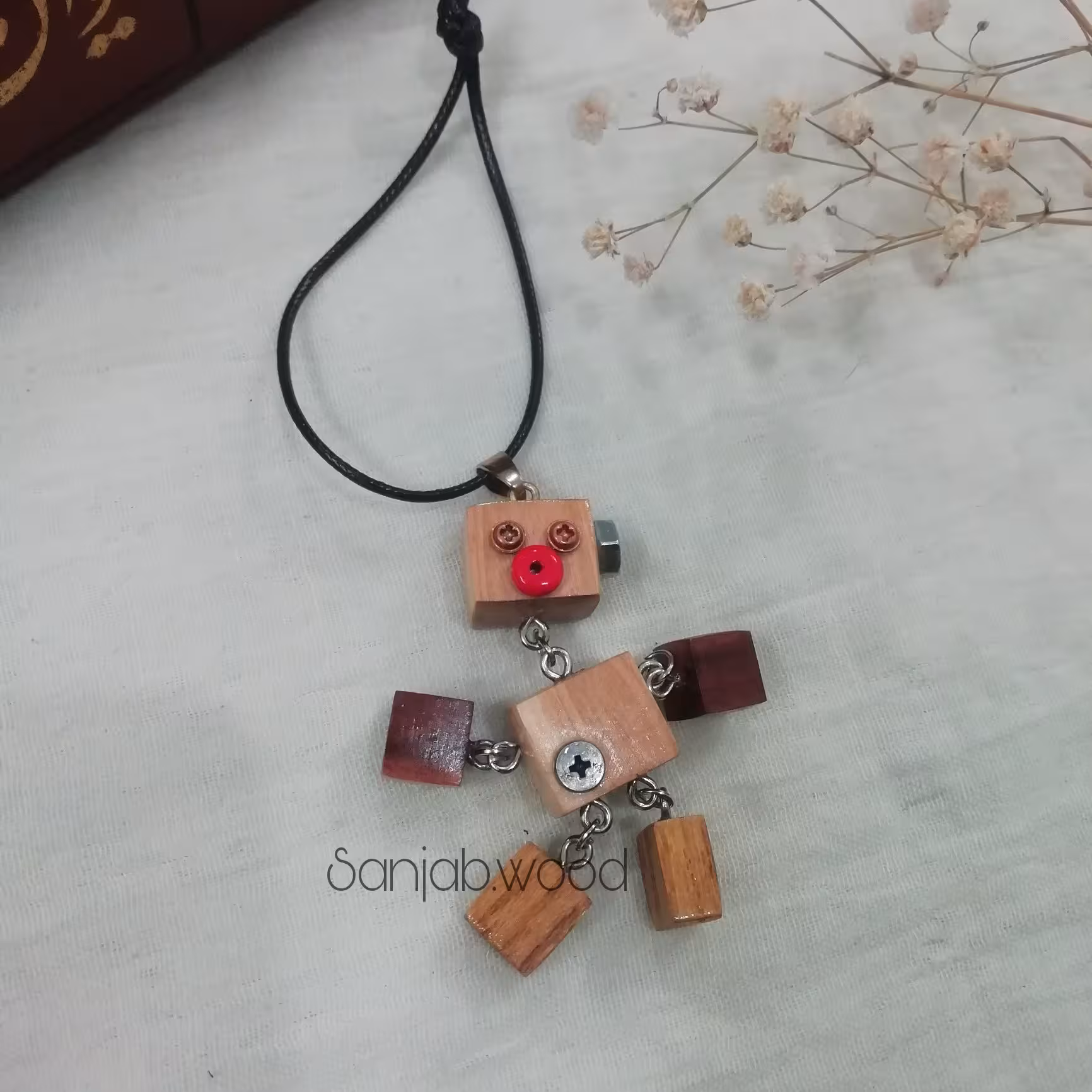 آویز ماشین متحرک چوبی از چوب توت و گردو و نارون