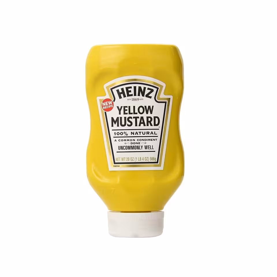 سس خردل زرد هاینز heinz وزن 566 گرم